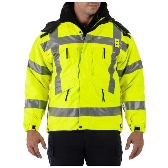 5.11 TACTICAL Rev High-Vis Parka Yellow ANSI/ISEA Class 3 Certified Mens 2XL - Picture 8 of 8
